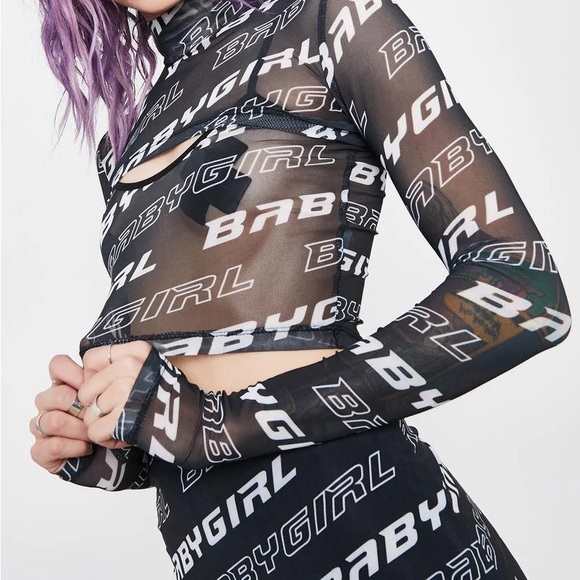 Not Ur Babygirl Three Piece Set Current Mood Dollskill - Picture 2 of 4